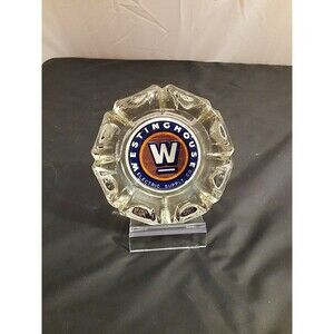 WESTINGHOUSE ADVERTISING HEAVY GLASS ASHTRAY